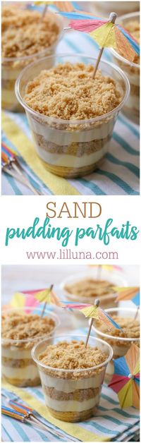 #sandpuddingparfaits #puddingparfaits #summertreats #pudding #beachtreats