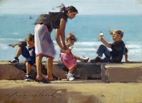 Raymond Leech RSMA, Seaside Cornets Royal Society of Marine Artists Annual Exhibition 2015