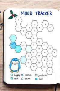 Check out the best MOOD TRACKER ideas to try in your bullet journal this December! #bujo #bulletjournal #moodtracker #bujoideas