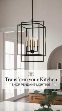 Shop pendant lighting under $300! Designer style kitchen lighting at a direct to consumer price tag!