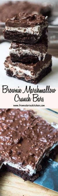 Brownie Marshmallow Crunch Bars