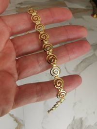 High Quality Sterling Silver 925 Gold Plated Spiral Bracelet/ Greek Ancient Jewelry / Greek Designer - Etsy