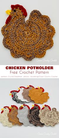 5 Spring and Easter Potholder Free Crochet Patterns - Your Crochet