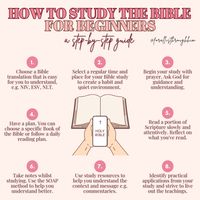 Do you want to know how to study the Bible as a beginner? Here are 8 steps you can use to guide you in your Bible study! As you continue to study and seek God's wisdom through His Word, your understanding and relationship with Him will flourish. To learn more visit my blog post so you can study the Bible like a pro as a beginner. #bible #biblestudy #bibleverse #scripture #biblereading #believer #christian #christiangirl #christianblogger #wordofgod #biblestudyguide #biblestudyroutine