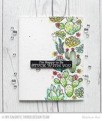 RejoicingCrafts: Loose watercolour card for MFT March Release Countdown Day 2. MFT Sweet Succulents stamp set. #mftstamps #succulents #watercolor