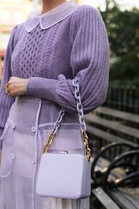 Lilac for Fall // Blair Eadie wearing head-to-toe lilac on her fashion blog, Atlantic-Pacific