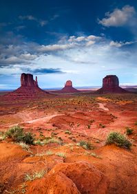 The Mittens, Monument Valley, Arizona/Utah; photo by Michael Greene