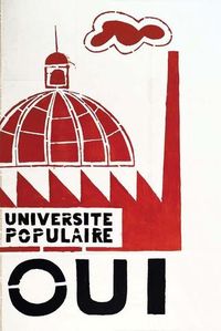 Affiche mai 68 - Université populaire OUI