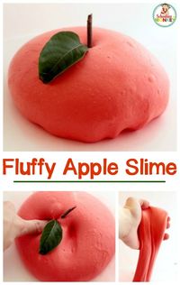 Kick off the fall season with this super fun fluffy apple slime! Kids will love combining science and sensory experiences in this STEM activity.