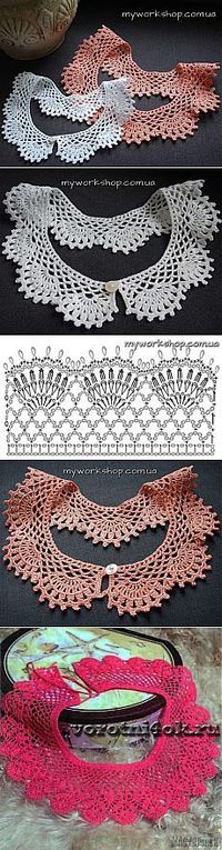 Crochet Lace Collar ~ Воротнички крючком.