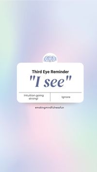 Our third eye chakra is our hub for intuition, wisdom, vision, and discernment. By healing our third eye chakra, we are able to see our future, make decisions with our 6th sense, use wisdom to see the truth, and most importantly, connect with our purpose and soul’s mission. #thirdeye