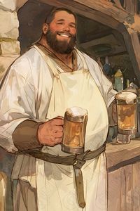 Tavern Keeper #dungeonsanddragons #rpg #ttrpg #dnd #pathfinder #fantasy #fantasyart #npc