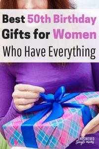 Awesome ideas for 50th birthday gifts for women