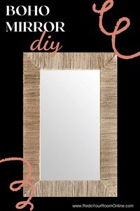 Boho Mirror DIY You Can Actually Do — Redo Your Room Online