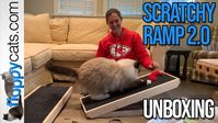 Scratchy Ramp for Cats 2.0 Unboxing 2-in-1 Cat Ramp and Incline Cat Scra...