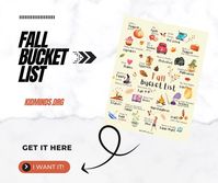 Happy Fall Bucket List for Busy Families with FREE Printable | KidMinds