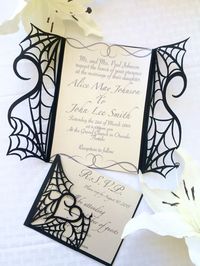 Friday the 13th gives us all the moody, Halloween feels! We put together an inspo board of our favorite invitation suites for the season. Check them out on the site! #moody #halloween #fridaythe13th #october #fall #moody #inspo #wedding #weddingblog #blog #weddinginvite #invitation #invitationsuite #dark #romantic #mysterious #love #pursuepretty #unique #ohwowyes #youreinvited #weddingday #ido #brideandgroom #mrandmrs #weddinginspo #inviteinspo #weddinggoals #weddingdetails #parsimonyinspired