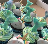 Unicorn & Mermaid cupcakes