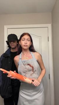 last minute bloody costume on halloween for couple from series ,,you” | @ang3linaxo on tik tok