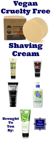 Vegan Cruelty Free Shaving Cream. These vegan shaving creams are so cruelty free you won't even hurt yourself!