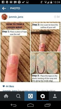 Good tip for nail wraps/stickers.