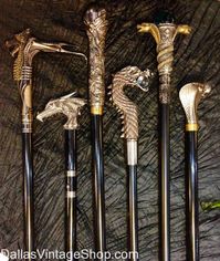 Huge Divers Collection of Fashionable Walking Canes in Stock. We have these Historical, Ornate Walking Canes and any Style Walking Cane you need is here.