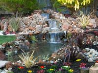 3 tier concrete bird bath with succulents - Google Search