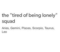 Tired of being lonely squad