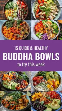 Dive into bowlfuls of goodness with these 15 quick and healthy Buddha bowl recipes! Packed with nutritious ingredients and vibrant flavors, they're perfect for nourishing your body and soul. Visit my website for all the delicious details.