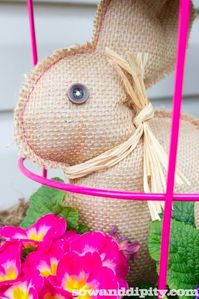 Last Minute Burlap Bunny Project - Sow & Dipity. Cutw! i have NO easter Decor, and this one actually isnt tacky