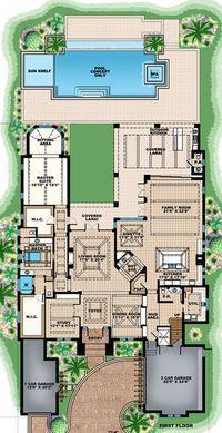 Coastal Plan: 6,833 Square Feet, 5 Bedrooms, 6 Bathrooms - 1018-00246