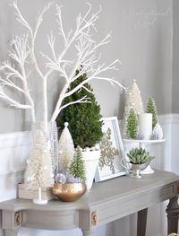 White Christmas decor via Centsational Girl