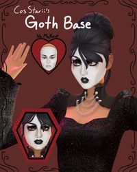 (3) Goth Base Facepaint – @cosstarii on Tumblr