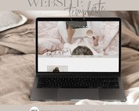 Wix Blog Template | Wix Website Template Design | Feminine Blog Template | Wix Theme | Lifestyle Blog Theme | Boho colors | Pink and soft #freeinstagramfollowers #instagramfollowers