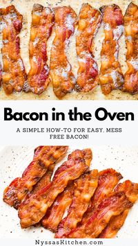 Cooking bacon in the oven is the KEY to easy, perfectly cooked bacon every time! Especially when cooking a big batch of bacon or making breakfast for a crowd. An easy method with less mess so you can cook smarter not harder! Gluten free, keto, Whole30 option.