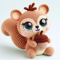 Create an Adorable Playful Squirrel with Our Crochet Pattern Add a touch of woodland whimsy to your crochet collection with this delightful Playful Squirrel Crochet Pattern. Perfect for crochet enthusiasts looking to create a cute and detailed amigurumi project, this pattern provides step-by-step instructions to bring an adorable squirrel to life. Available in English. ✔️ What You'll Receive: - An instantly downloadable PDF file containing the complete crochet pattern for the Playful Squirrel. T