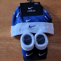 Nike Hat & Booties O - 6 Months Cute Set For Your Beautiful Bundle Of Joy Brand New Coming From A Smoke Free Home Offers Are Welcomed