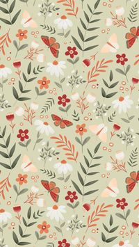 #pattern #digitalillustration #digitalart #floralpattern #flowers #butterfly