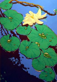 stilllifequickheart: Jack Beal Pond Lillies 1971