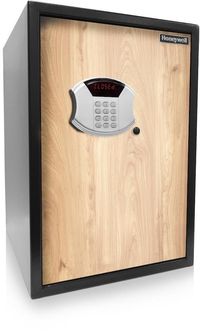 Honeywell 5107SC Digital Security Safe with Depository Slot Faux Wood Door Panel Maple