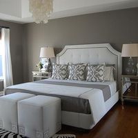 Gray Bedroom, Contemporary, bedroom, Benjamin Moore Galveston Gray