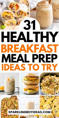 Kickstart your mornings with our breakfast meal prep ideas for the week! Explore easy healthy breakfast ideas that save time and cater to all diets. Dive into our make-ahead breakfast recipes for a stress-free morning. Whether you're looking for high-protein breakfasts, gluten-free breakfasts, or vegan or vegetarian breakfasts, we've got you covered. From breakfast smoothies and overnight oats, energy balls, and bars, to breakfast casseroles, there are tons of easy breakfast on the go recipes.