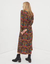 Multi Haldon Art Floral Midi Dress, Dresses | FatFace.com