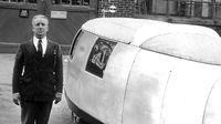 Buckminster Fuller debuts his Dymaxion car at Chicago's World Fair in 1933.