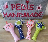 Gastbeitrag: Babyrassel selber nähen mit Pedis Handmade