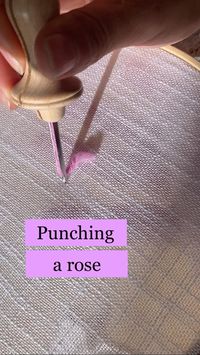 with the punch needle off course. . Starting with a little triangle and then go over the angles over and over... Done! . #punchneedle #punchneedletutorial #punchneedletips