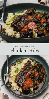 Tender, Slow Braised Flanken Ribs (Beef Short Ribs)