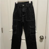 Teen Girls Brand New Black Cargo Pants Without Tag. Brand Shein Size Xxs (0) Really Cute Jeans!!