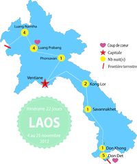 Itinéraire au Laos