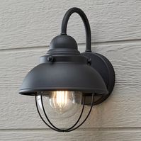 Nantucket Outdoor Metal & Glass Wall Light - Small - Shades of Light